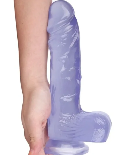 22,5 cm Mor Dildo – Medikal Silikon – 4,2 cm Kalınlık