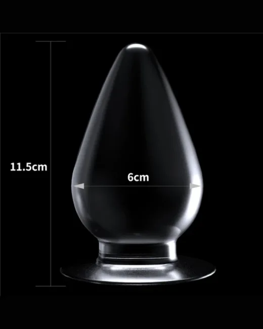 Flawless Şeffaf Anal Plug 4,5 i̇nç – TPE