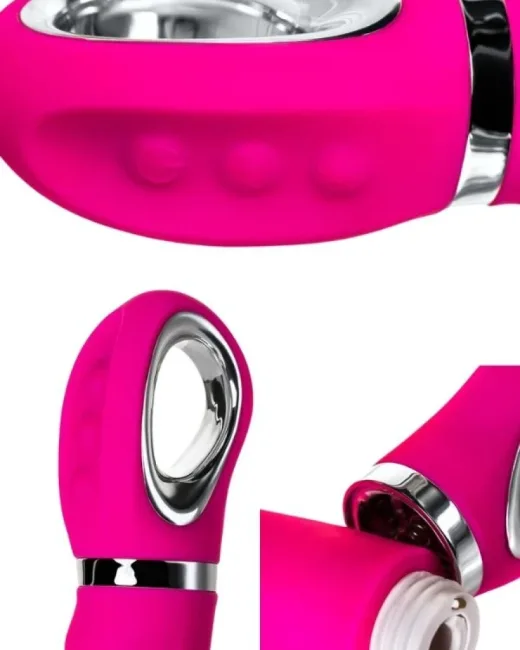 Jos Pilo 20 cm WOW modlu Pembe Vibratör – Şarjlı