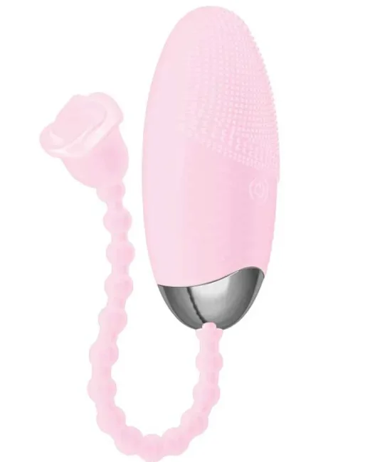 Telefon Kontrollü Yumurta Vibratör Pembe – Şarjlı, Uygulama Kontrollü