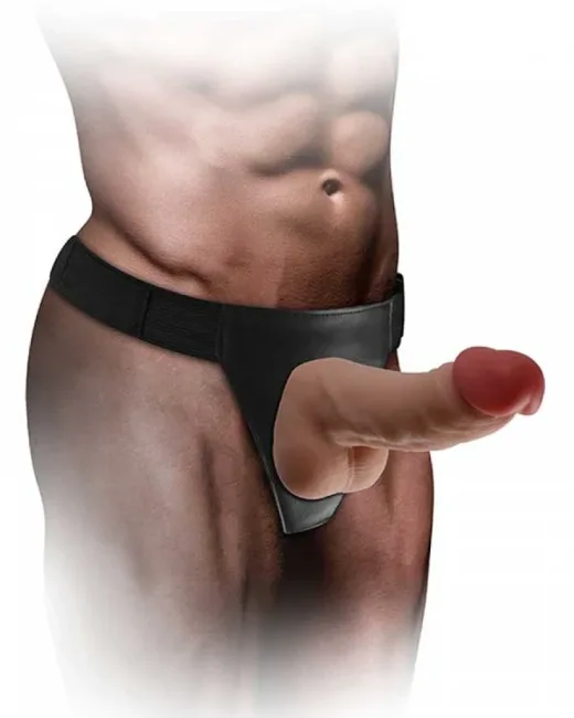 Xman Belden Bağlamalı 20 cm Protez Penis – Et Dokulu, Jel