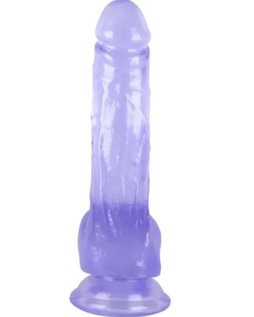 18,8 cm Mor Dildo – Medikal Silikon