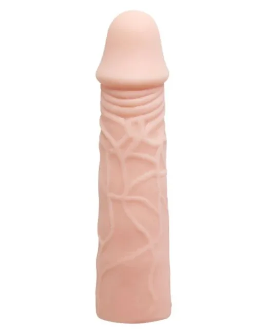 17 cm Ten Rengi 6 cm Dolgulu Penis Kılıfı – Sıvı Silikon, Et Dokulu alternatif görünüm