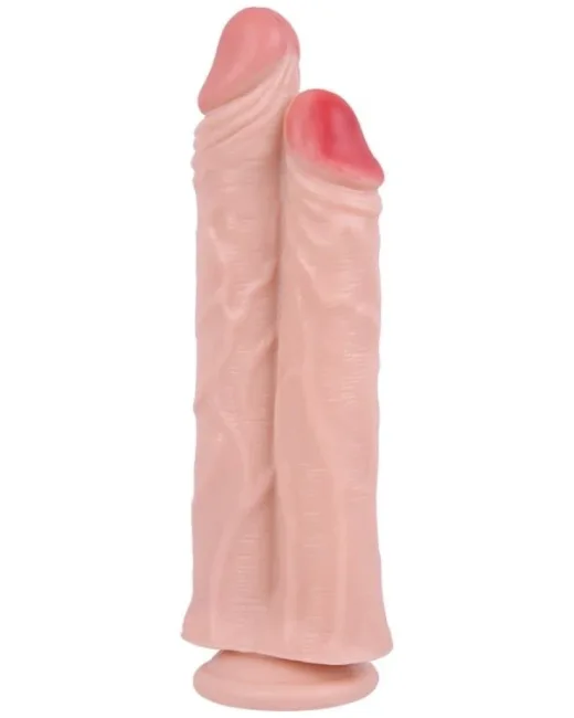 26,5 cm Realistik Çiftli Dildo – Medikal Silikon alternatif görünüm