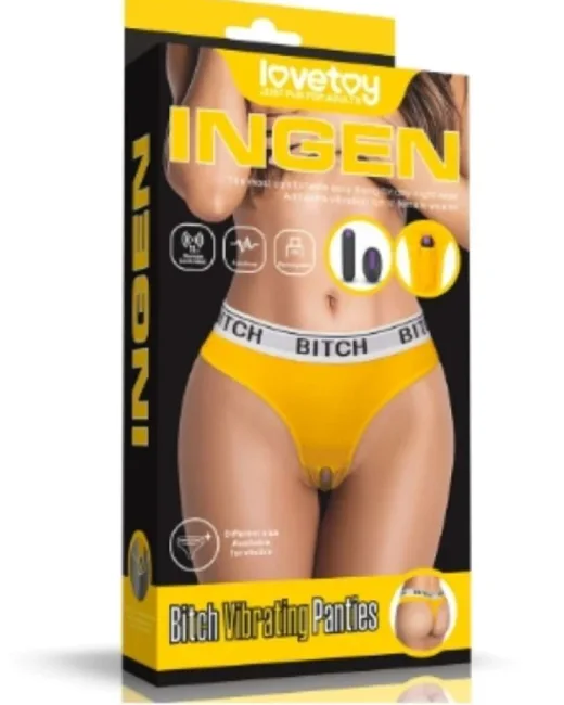 Bitch Titreşimli Panties Çamaşır Ve Kumanlı Vibratör – Şarjlı, Kumandalı