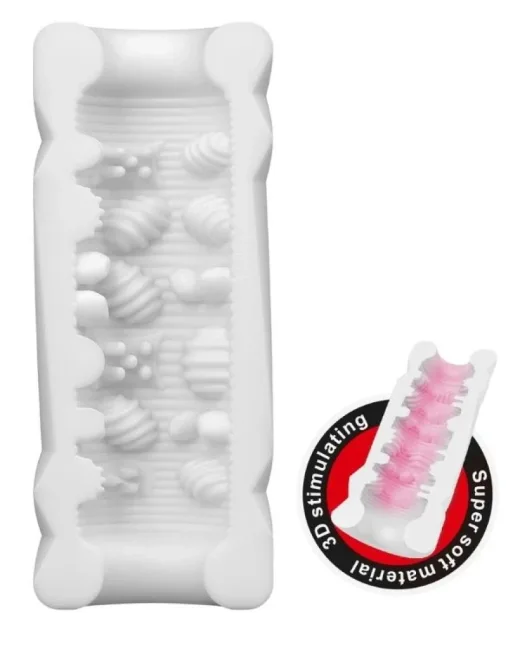 Super Soft Material 3d Stimulating Kola Kutusu Şeklinde Mastürbatör