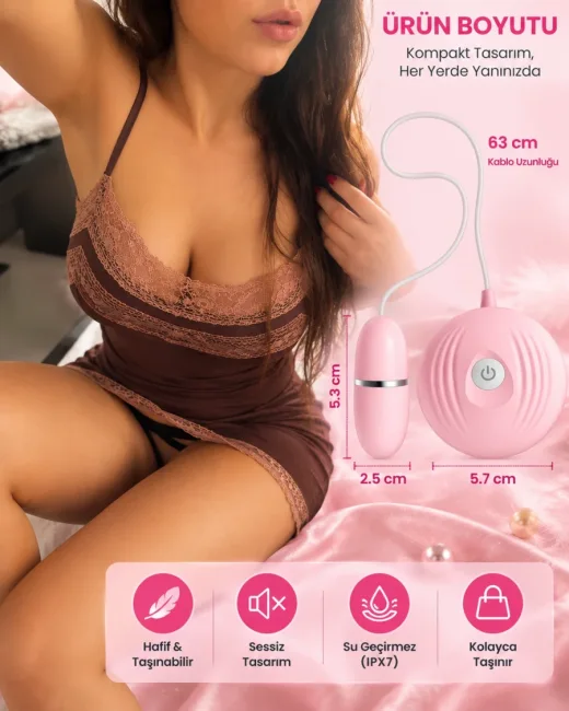 Kablolu Titreşimli 10 Modlu Yumurta Klitoris Vibratör