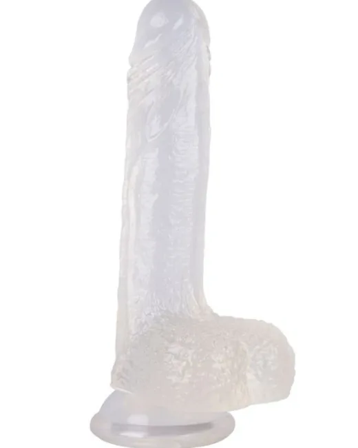 18 cm Beyaz Dildo – Medikal Silikon – 3,7 cm Kalınlık