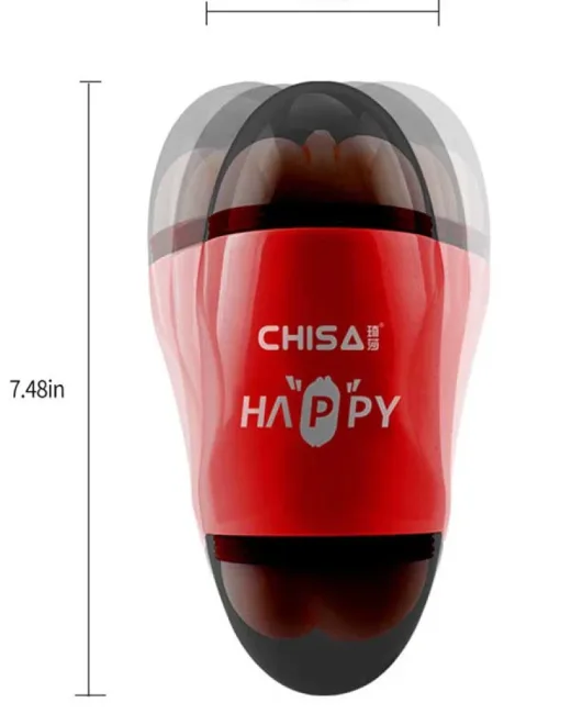 MX Happy Cup Oral Vajinal Çift Taraflı Mastürbatör – Medikal Silikon