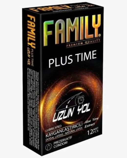 Family Plus Time – Uzun Yol Aloe Vera'lı Prezervatif