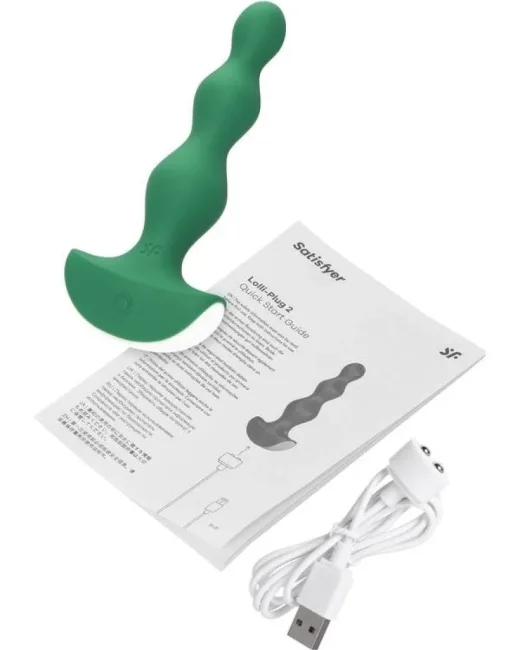 Satisfyer Lolli-Plug 2 Yeşil Titreşimli Anal Plug – Silikon
