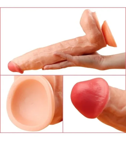 Ten Rengi 31 cm Dildo – Sıvı Silikon alternatif görünüm