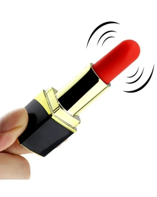 Ruj Şeklinde Mini Vibratör – 10 Mod, Şarjlı, Gizli Tasarım, Güçlü Titreşim