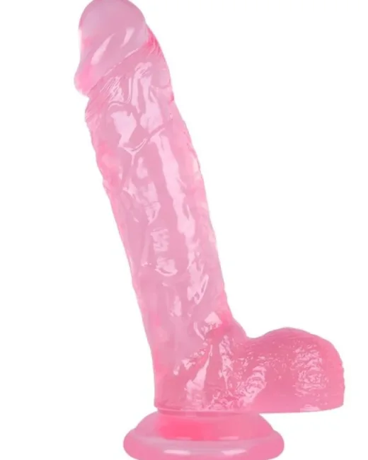 24 cm Pembe Dildo – Medikal Silikon – 485 g