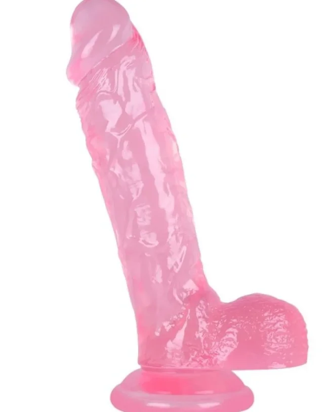 24 cm Pembe Dildo – Medikal Silikon – 485 g