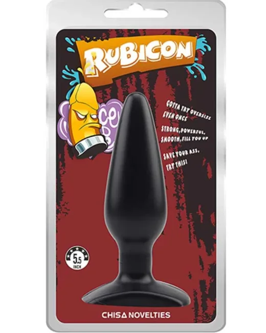 Chisa Rubicon Siyah Anal Plug 14 cm Rubicon Serisi anal seks oyuncakları, zenci ten alternatif görünüm