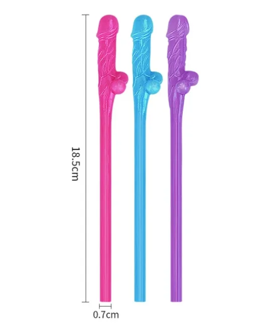 Jokes & Parties Original Willy Straws – Pack of 9 Dildo Pipet