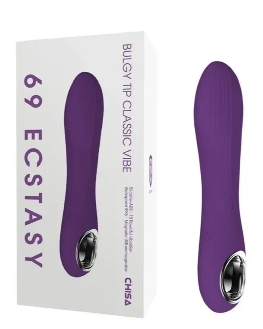 Chisa Bulgy Tip Classic Vibe Vibratör – Silikon, Şarjlı