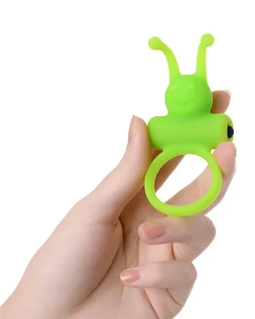 Flik Titreşimli Penis Halkası Yeşil 9,1 cm – Silikon