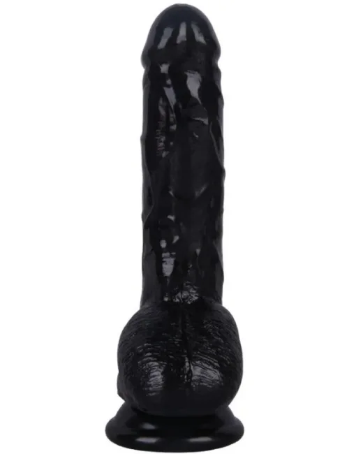 18,8 cm Siyah Dildo – Medikal Silikon