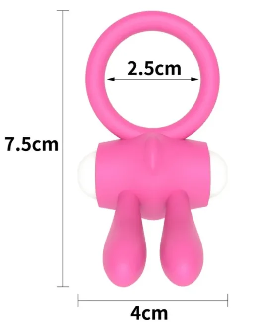 Power Clit Silikon Cockring Penis Halkası – Şarjlı