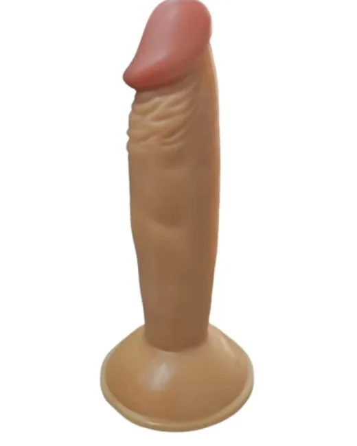 Gerçekçi Testissiz Melez Dildo 18 cm