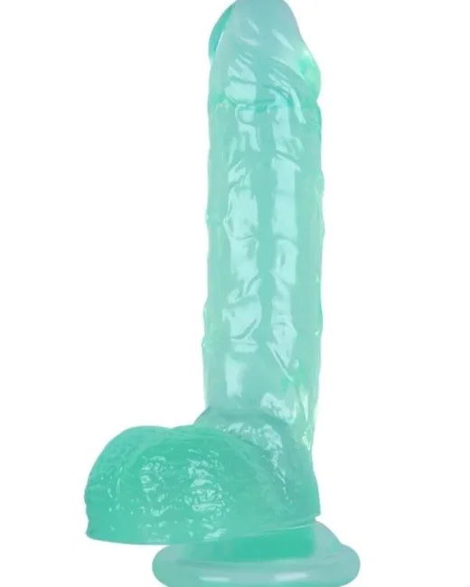 24 cm Yeşil Dildo – Medikal Silikon – 485 g
