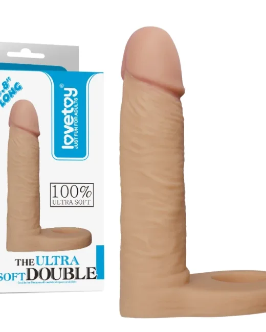 Gerçekçi 5.8 inçlik çift penetrasyon için tasarlanmış strap-on anal dildo ile zevkini ikiye katla.