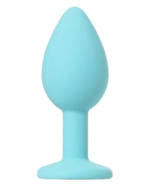 Brilliant Anal Plug beyaz kristalli 7 cm 26 g – Silikon alternatif görünüm