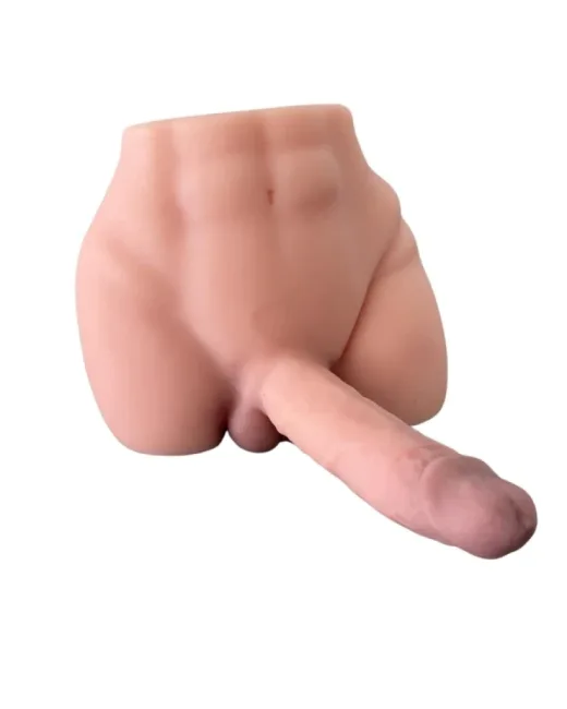 Gerçekçi Haraketli Titreşimli 5 kg Kalça Vajina Dildo Mastürbatör