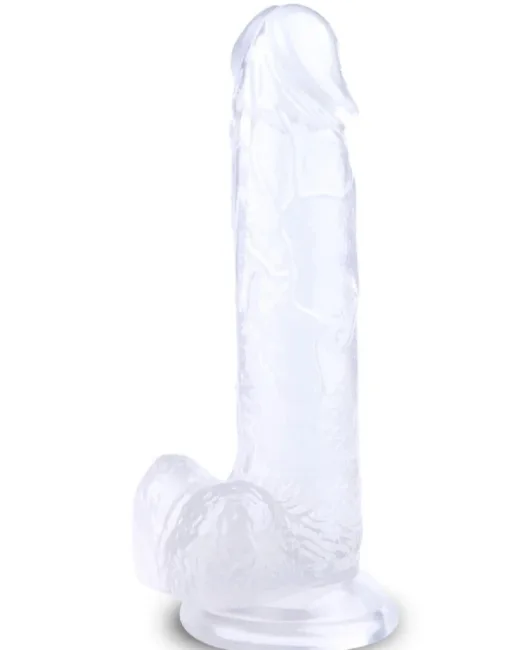 20 cm Beyaz Dildo – Medikal Silikon – Siyah