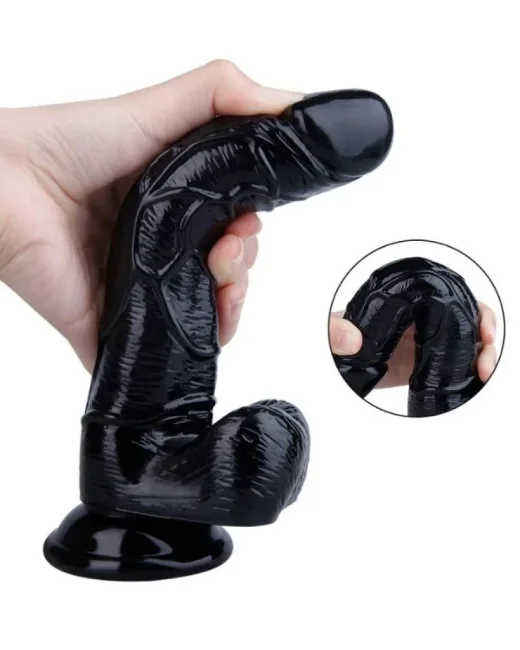 20 cm Realistik Dildo – Medikal Silikon – 4 cm Kalınlık, 296 g