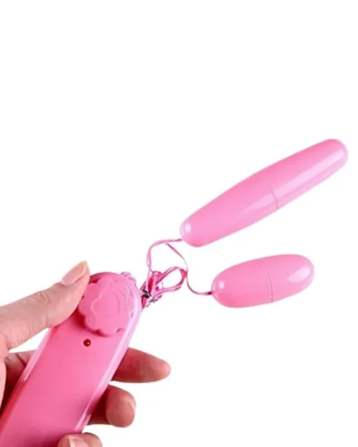 Çiftli Pembe Kumandalı Yumurta Vibratör