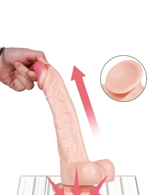 27 cm Realistik Dildo – Medikal Silikon – 5,5 cm Kalınlık