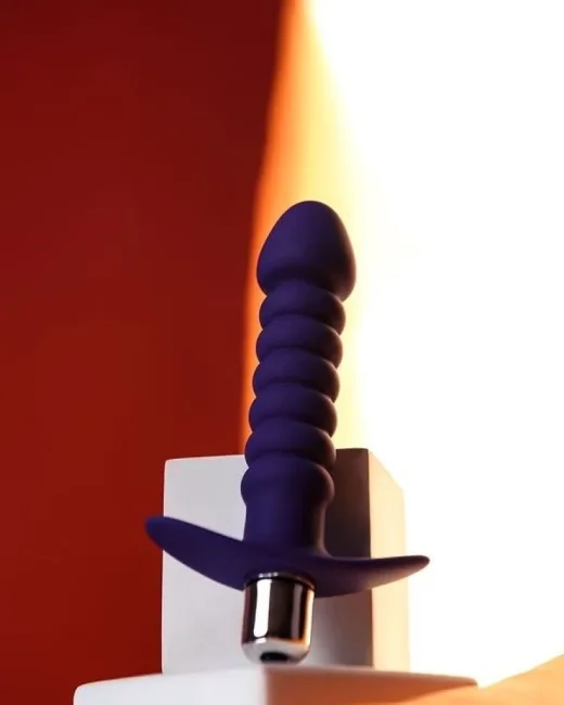 Condal anal vibratör suya dayanıklı Mor, 14 cm – Silikon