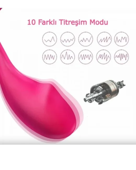 Telefon Kontrollü Yumurta Vibratör – Uygulama Kontrollü alternatif görünüm