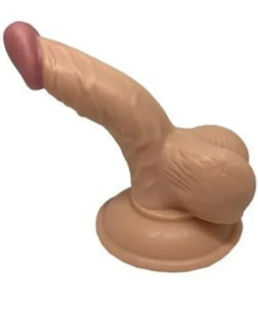 Gerçekçi Testisli Dildo 13 cm – Hissedilir Damarlı, Vantuzlu alternatif görünüm