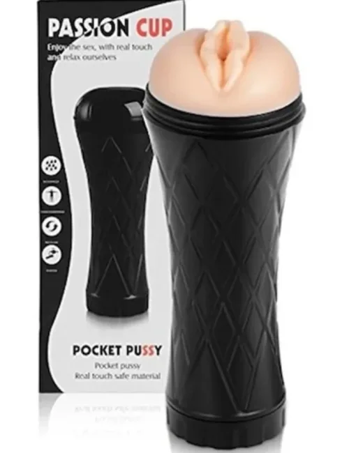Passion Cup Vajina Mastürbatörü – Et Dokulu