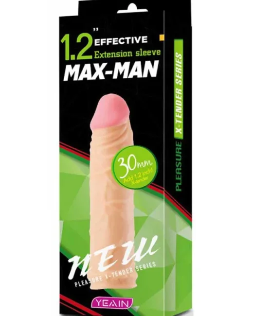Max Man 25 mm Dolgulu Penis Kılıfı YN0053 – Et Dokulu, Hissedilir Damarlı alternatif görünüm