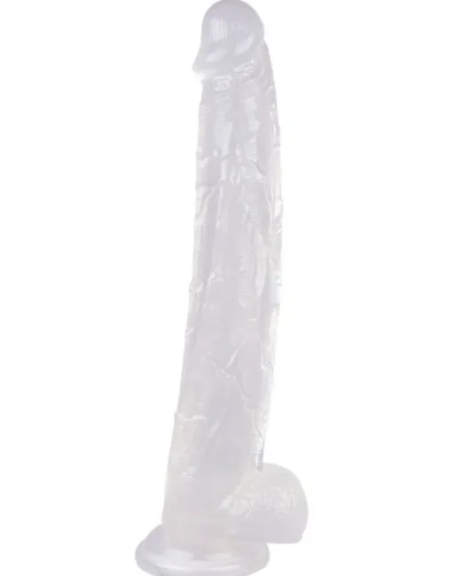 34,5 cm Beyaz Dildo – Medikal Silikon
