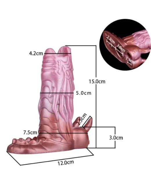 Yaratık Şeklinde Penis Kılıfı – Sarı alternatif görünüm