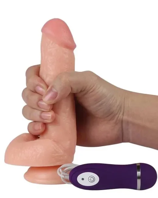 Shequ Kassadin Titreşimli Realistik Penis 17,5 cm – Hissedilir Damarlı, Vantuzlu alternatif görünüm