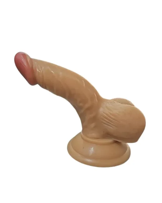 Gerçekçi Testisli Melez Dildo 15,5 cm