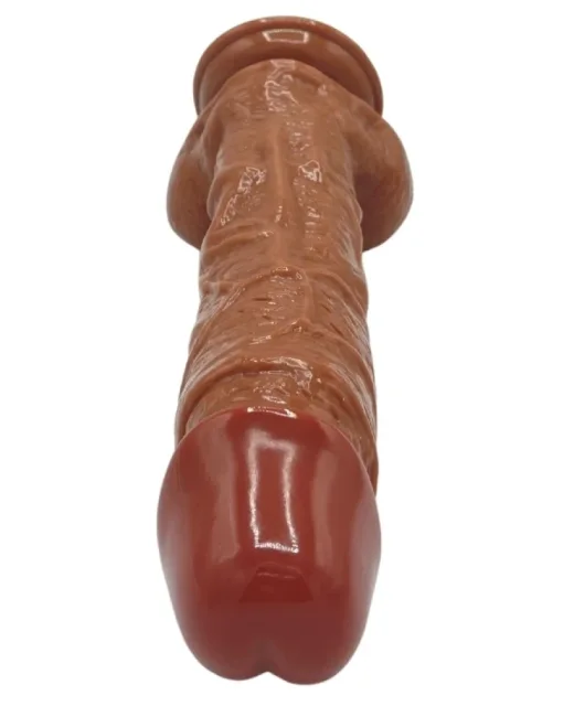 Kahverengi 27 cm Realistik Dildo – Medikal Silikon