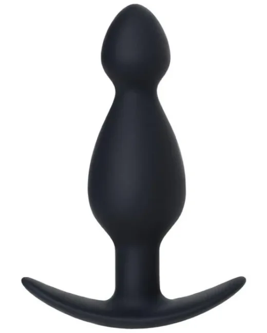 Anal Plug boyut M silikon siyah 11,5 cm alternatif görünüm