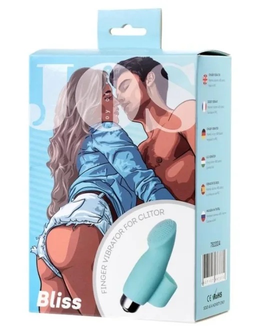 Jos Bliss Parmak Vibratörü Mavi 9 cm – Silikon