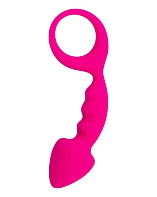 Bong Anal Plug Pembe 12,5 cm – Silikon