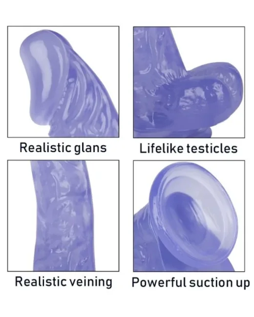 27 cm Mor Dildo – Medikal Silikon
