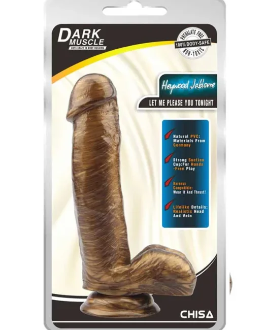 Heywood Jablome 17,8 cm Altın Rengi Dildo – Hissedilir Damarlı, Vantuzlu alternatif görünüm