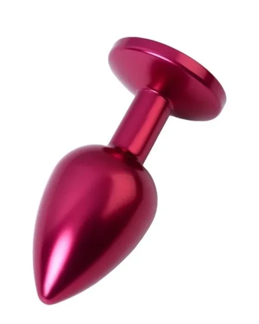 Metal Anal Plug, mor kristalli, 7,2 cm, Ø2,8 cm, 50 g Süper sağlam ve süper hafif alüminyum alaşımlı anal oyuncak. alternatif görünüm